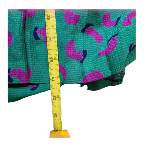 Vintage 60s style collared button up abstract midi textured dress Lui Chantant - Picture 10 of 11